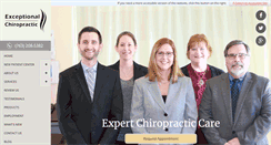 Desktop Screenshot of exceptionalchiropractic.com