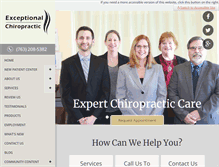 Tablet Screenshot of exceptionalchiropractic.com